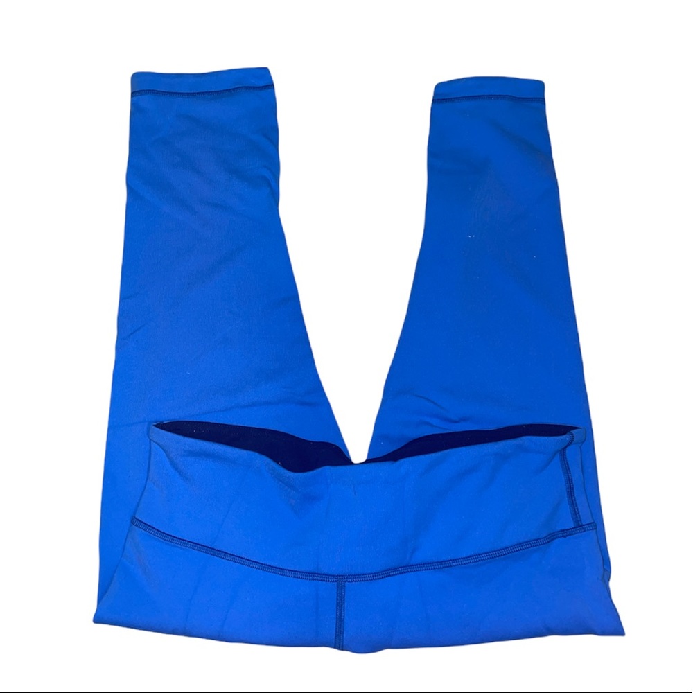 Lululemon ocean blue cropped leggings SOLD ON OTHER APP - Picture 2 of 3